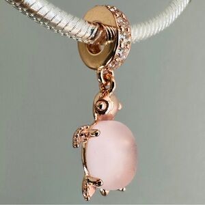 Authentic Pandora rose gold turtle charm